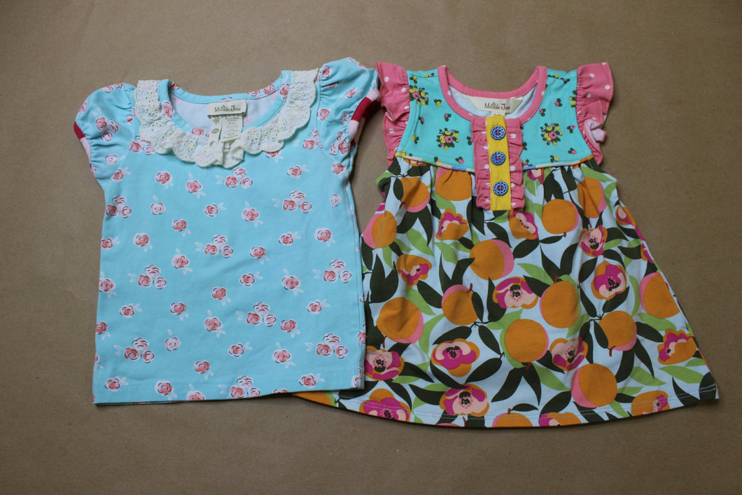 Matilda Jane Clothing set of two tops 6-12 months NEW 6 months