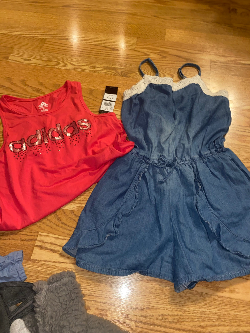 New 16 adidas top and Abercrombie, 15/16 romper 16