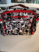 Load image into Gallery viewer, Ju ju be black and white diaper bag
