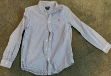 Load image into Gallery viewer, Ralph Lauren Striped Seersucker Button Down Shirt XL (18-20) XL
