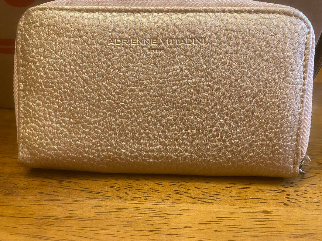 Adrienne Vittadini gold wallet/clutch