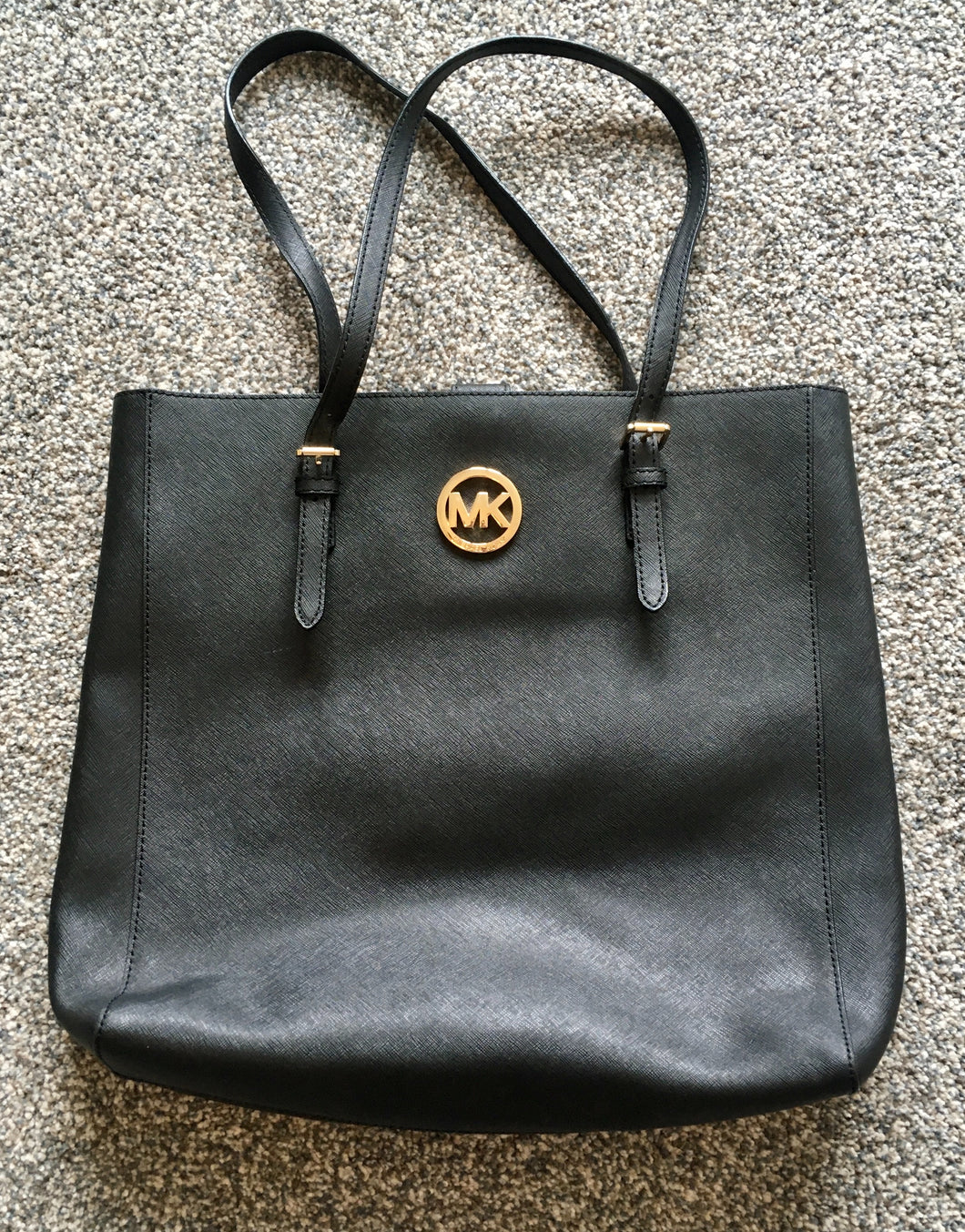 Michael Kors Black Leather Handbag One Size