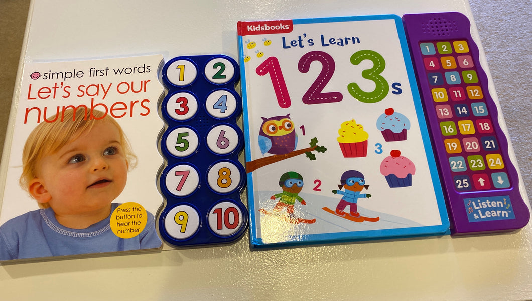 Let’s Learn 123s Sound Book & Let’s Say Our Numbers Sound Book