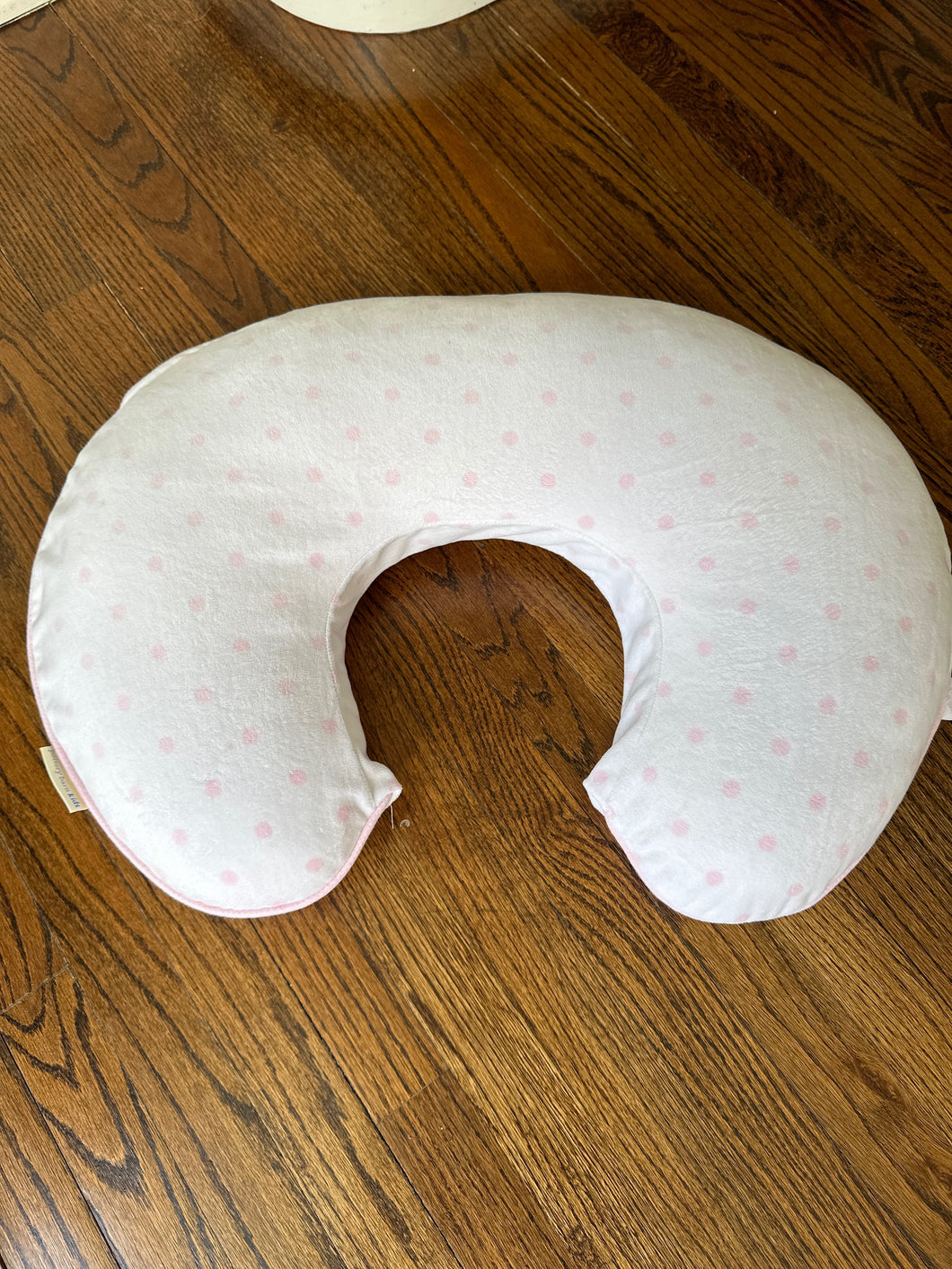 Boppy pink chamois pillow insert and cover