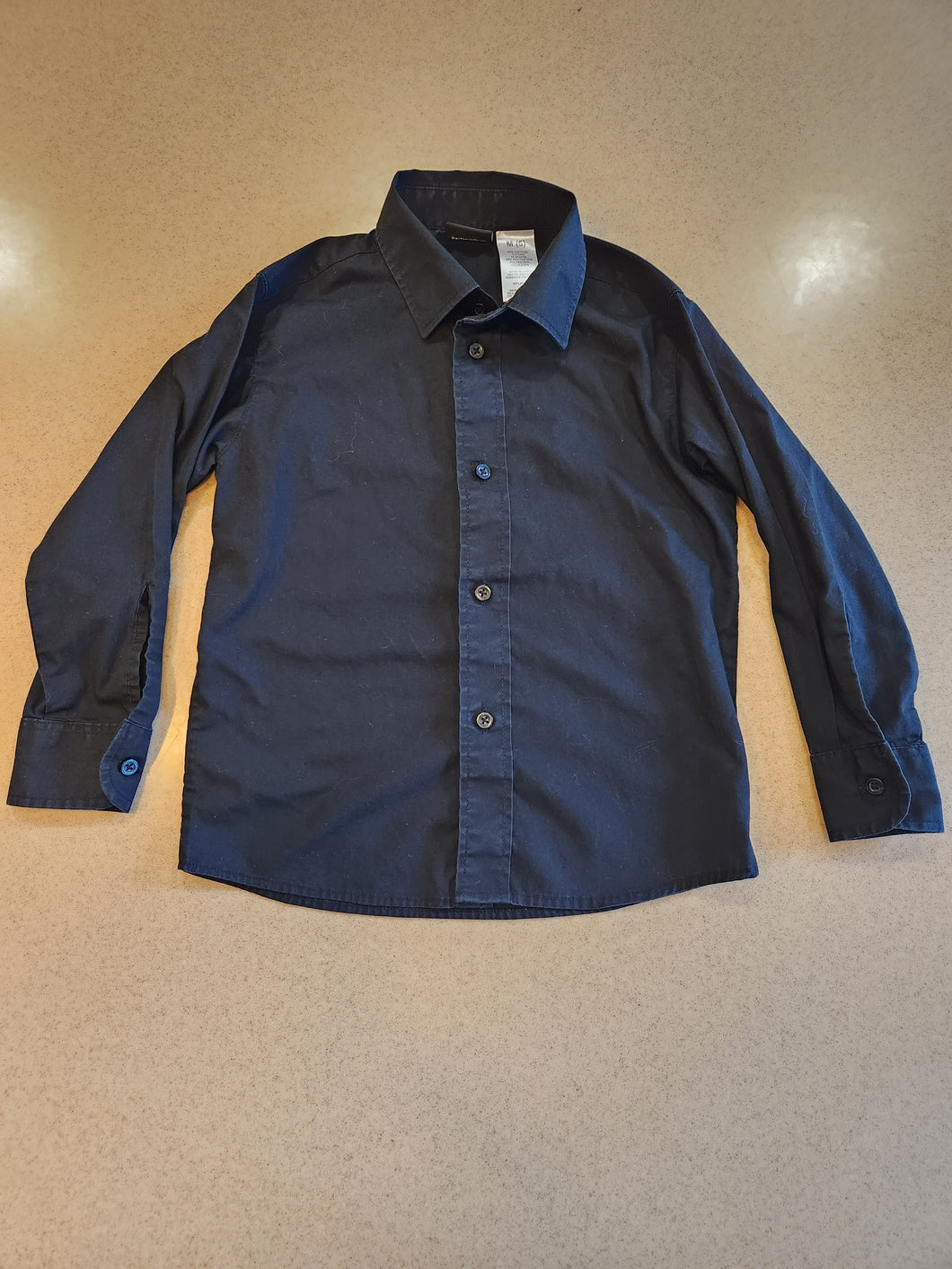 Boys Black Button-Up Shirt 5