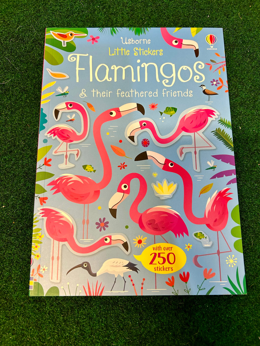 Usborne Little Stickers Flamingos And Their Feathered Friends Book