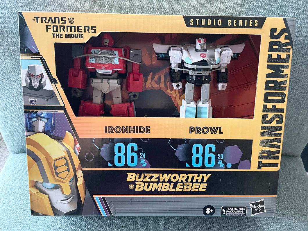 NEW Transformers Buzzworthy Ironhide and Prowl