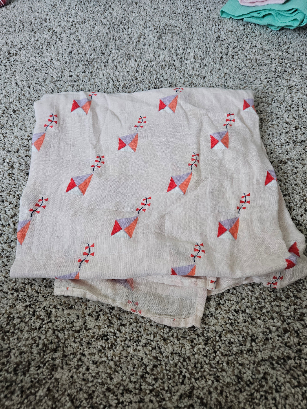 Linen kite blanket - large swaddle size