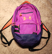 Load image into Gallery viewer, Under Armour HeatGear Storm backpack, purple color block
