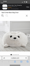 Load image into Gallery viewer, New PB Teen Seal Bean Bag Chair Cover Large
