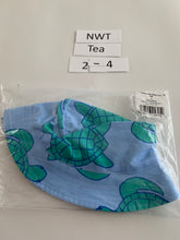 Load image into Gallery viewer, NWT Tea Collection Sea Turtle Sun/Swim Hat 2T
