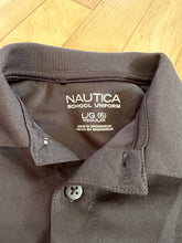Load image into Gallery viewer, Nautica black wicking unfiform polo shirt 6
