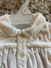 Load image into Gallery viewer, Ralph Lauren white velour dress size 6 months  6 months
