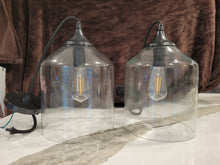 Load image into Gallery viewer, Pottery Barn City Glass Pendants (2)
