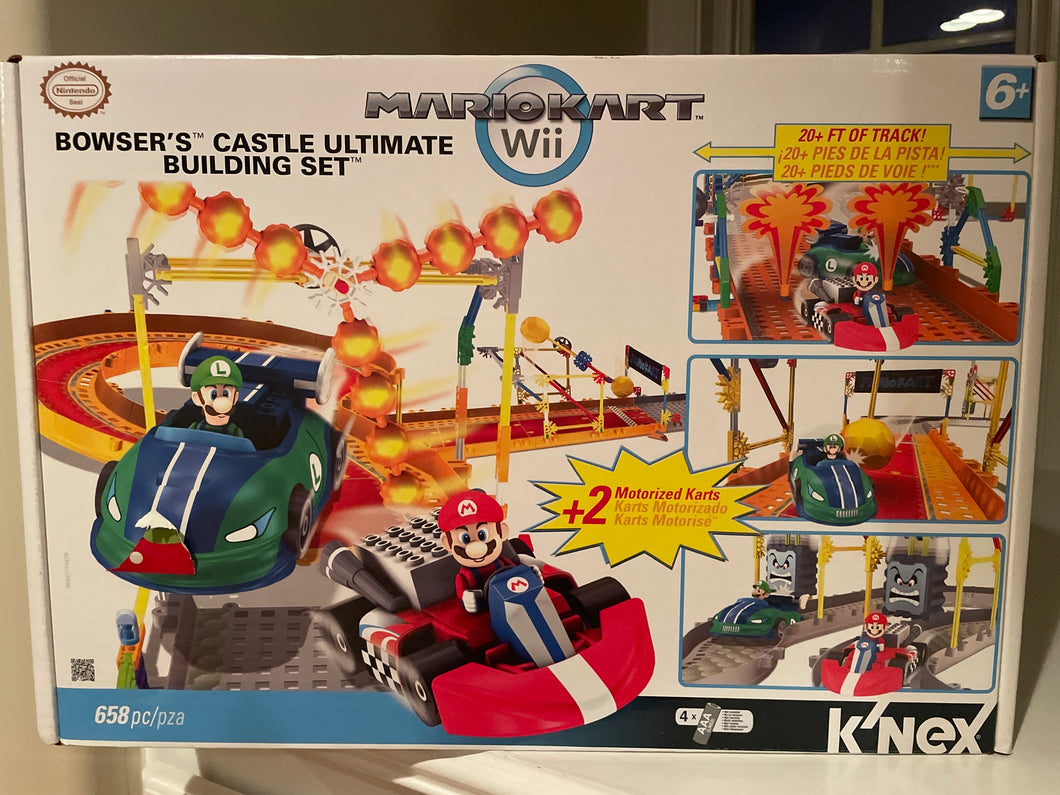 WIi-MarioKart Bowsers castle building set-new