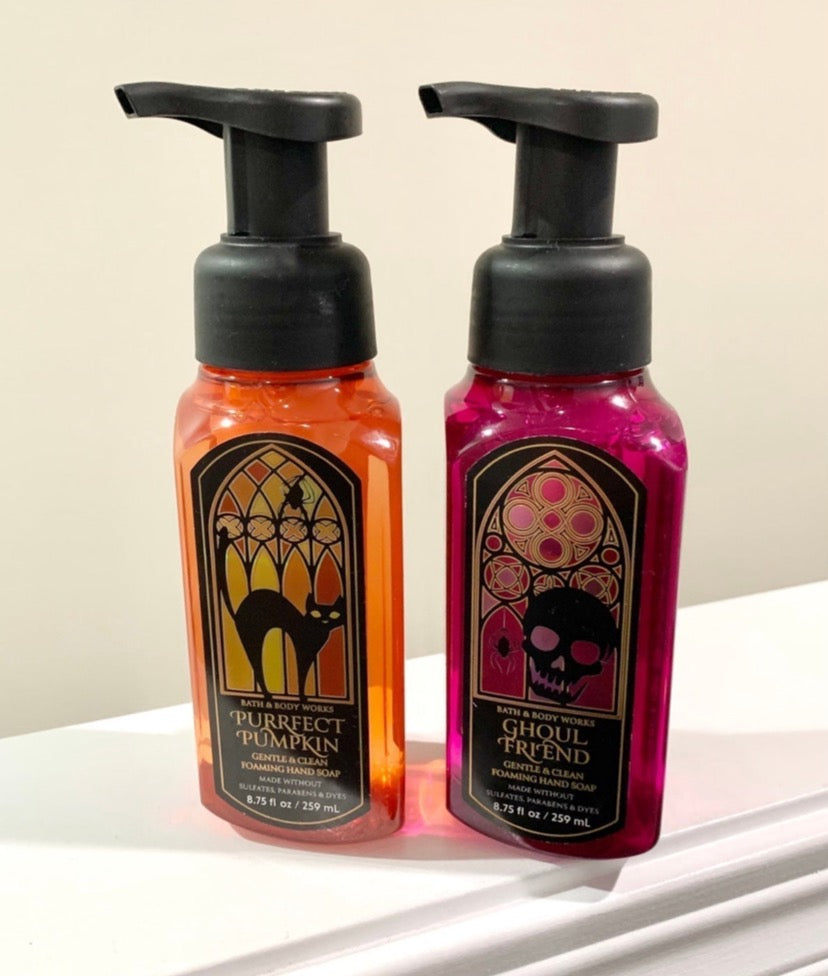 Bath and Body Works Ghoul Friend Purrfect Pumpkin Hand Soaps