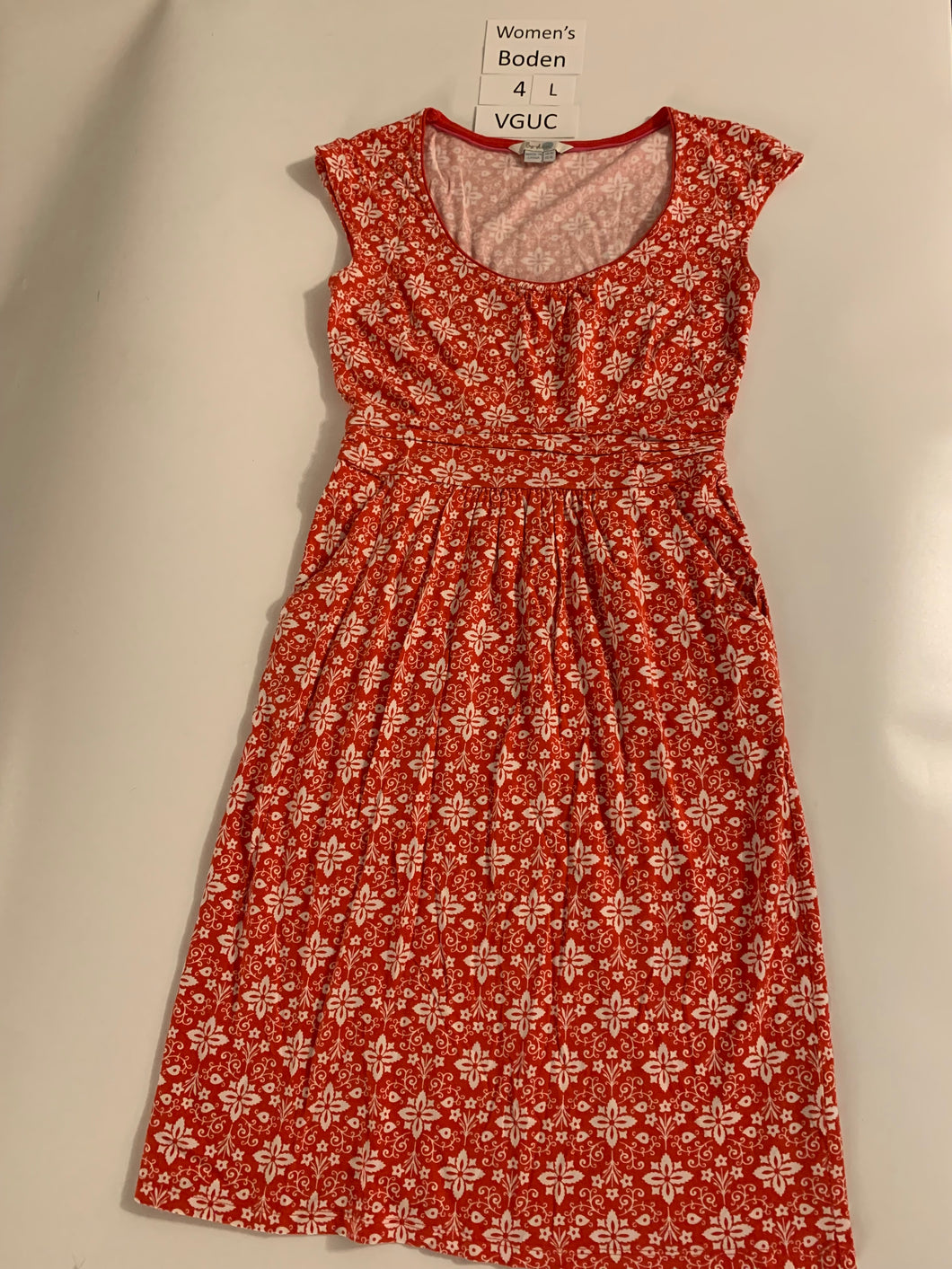 Boden Women's Red PrintJersey Dress 4
