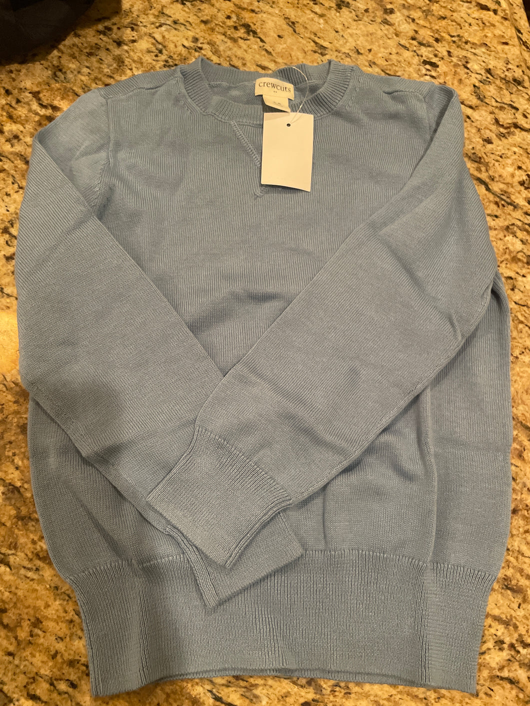 Crewcuts light blue crewneck sweater sz4 new! 4