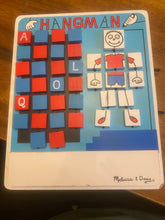 Load image into Gallery viewer, Melissa &amp; Doug Travel Hangman Game Wooden
