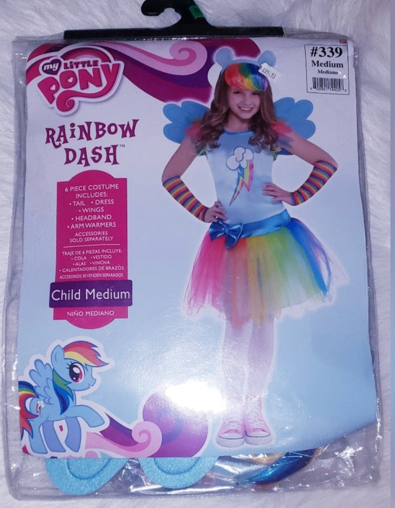 My little pony rainbow dash kids costume 8