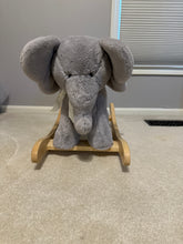 Load image into Gallery viewer, Pottery Barn elephant sit on rocker
