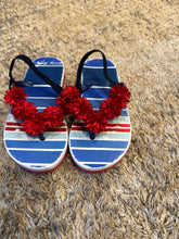 Load image into Gallery viewer, Tommy Hilfiger - Red White &amp; Blue Toddler Flip Flops Size 11/12 11

