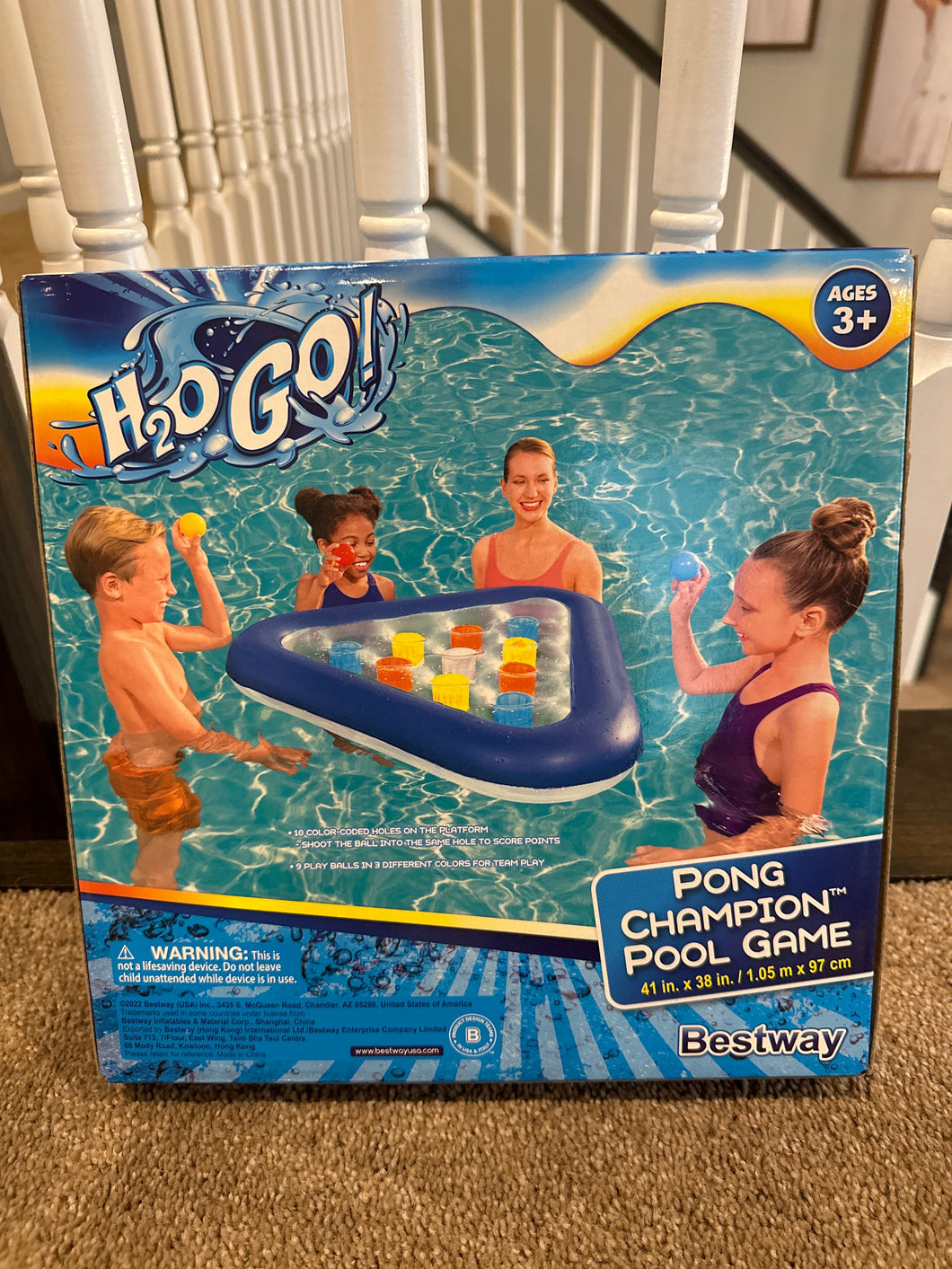 NEW!! Pool H20 go pool game pong champion  One Size
