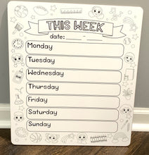 Load image into Gallery viewer, Dry-Erase Large Weekly Planner *NEW*
