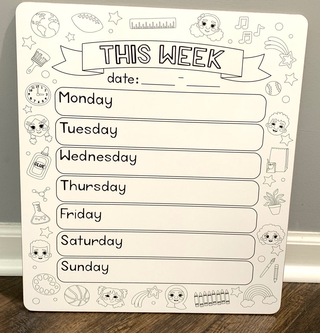 Dry-Erase Large Weekly Planner *NEW*