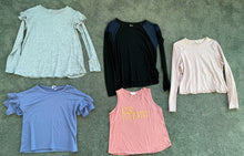Load image into Gallery viewer, Cat + Jack Long Sleeve Gray XL 14/16 Top, Zella XL 14/16 Top, Good Luck Girl Periwinkle Top, Ivy &amp; Main XL Top XL

