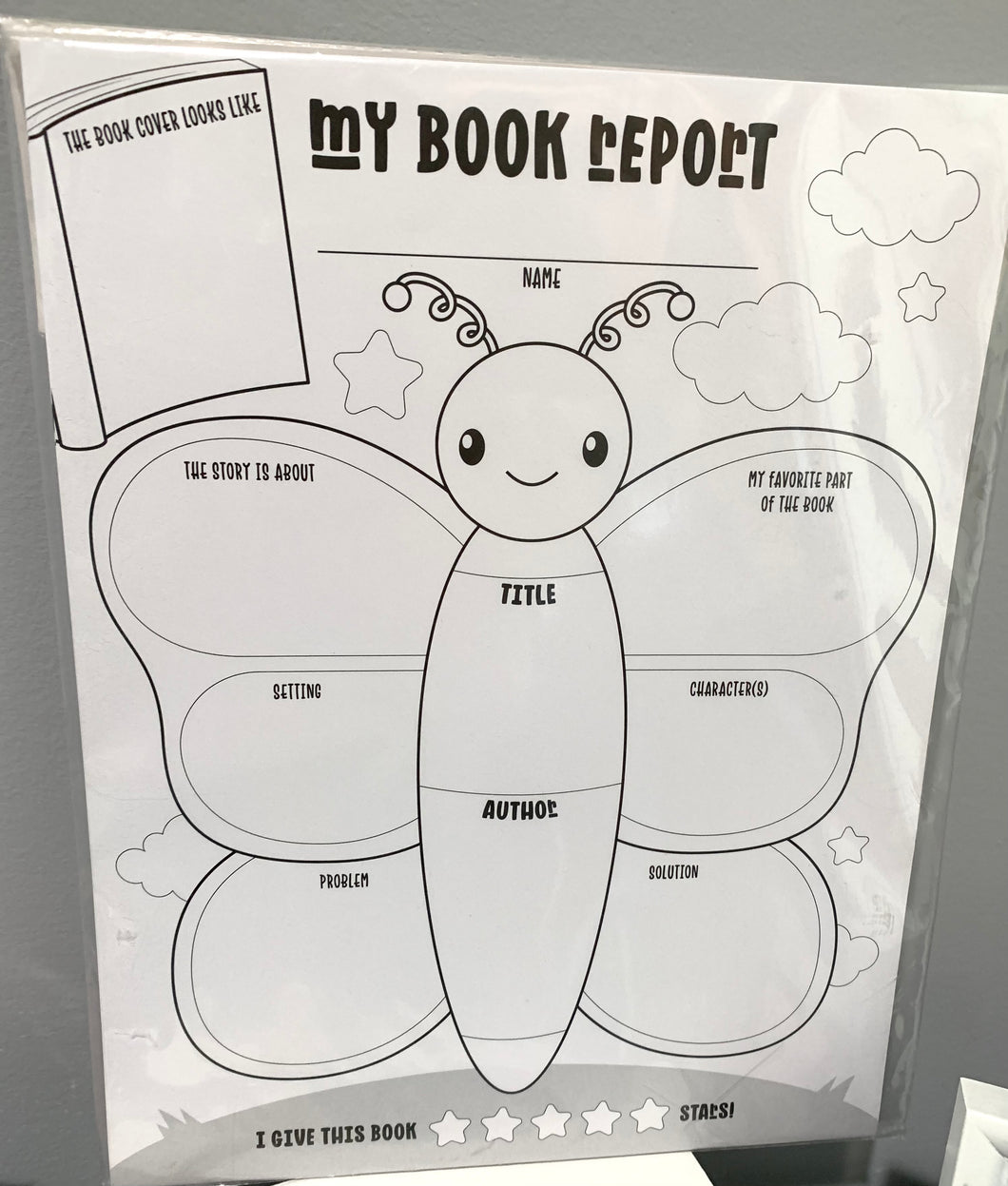 Book Report Activity Sheets