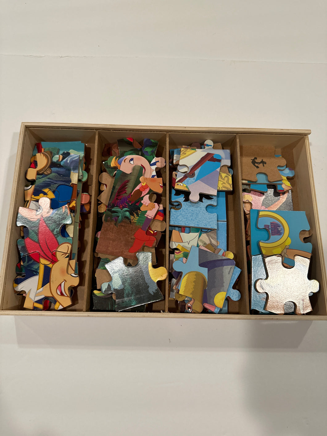 4 wooden Disney Jake and the Neverland Pirates puzzles One Size
