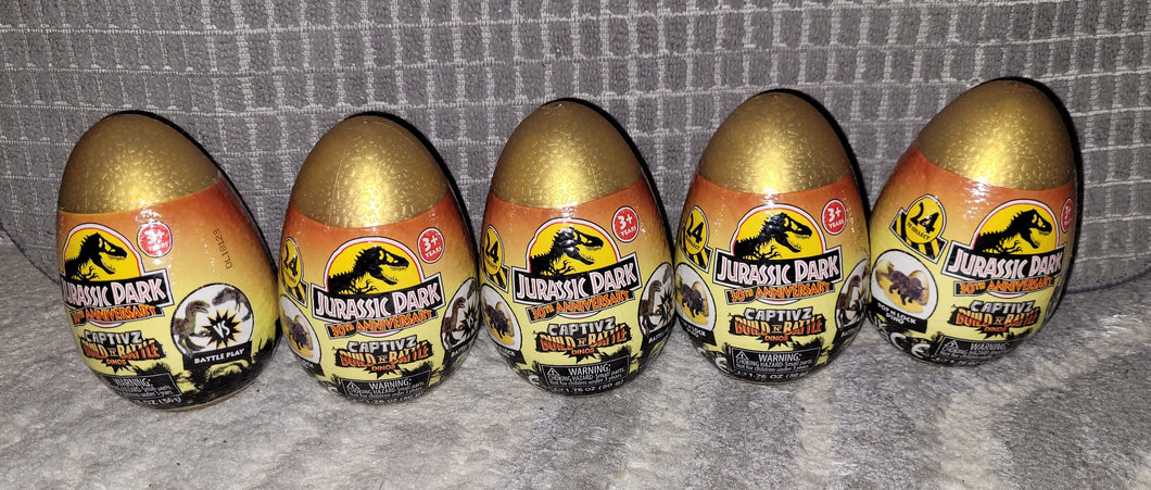 NEW Jurassic Park 30th Anniv. Captivz Eggs One Size