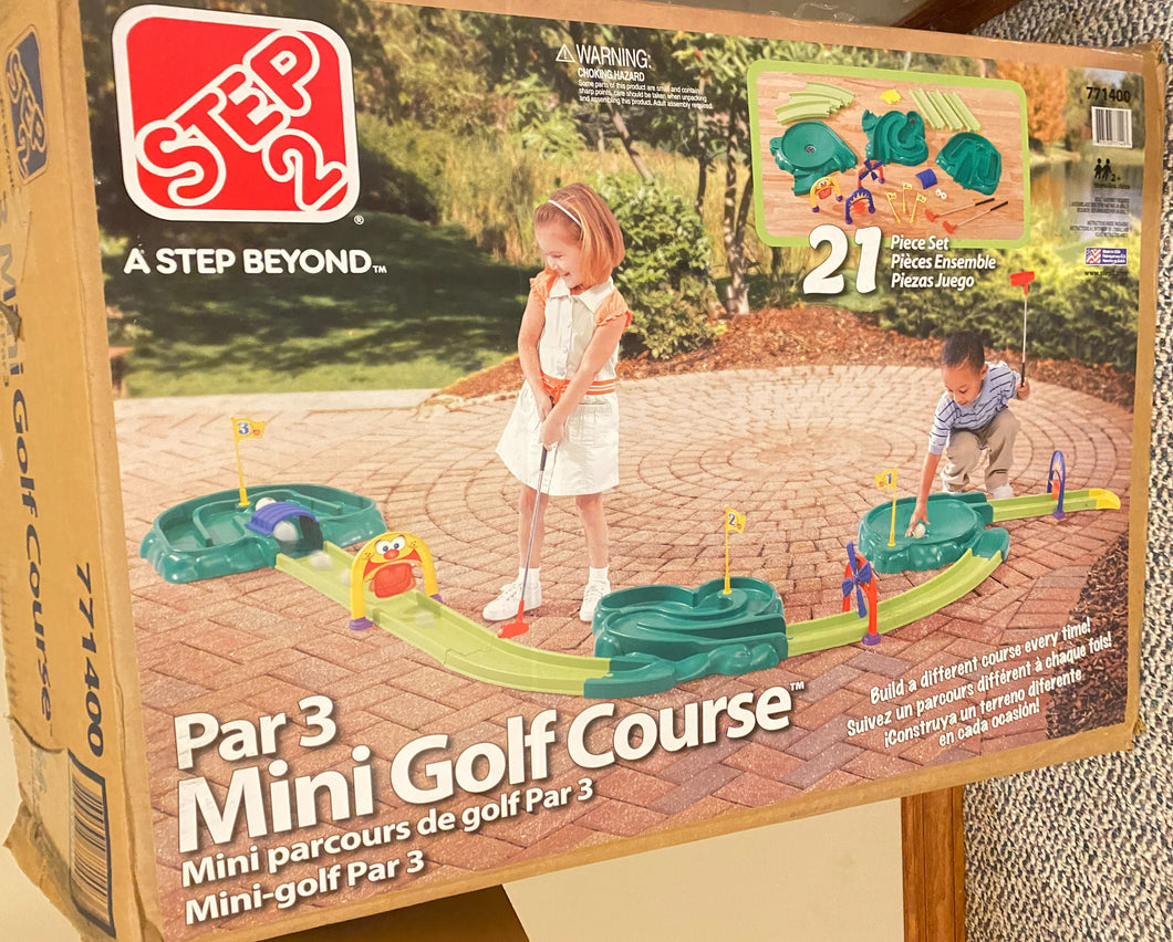 *RARE* Step 2 PAR 3 Snap Together Mini Golf Course USA - COMPLETE SET INCL. BOX & INSTRUCTIONS One Size