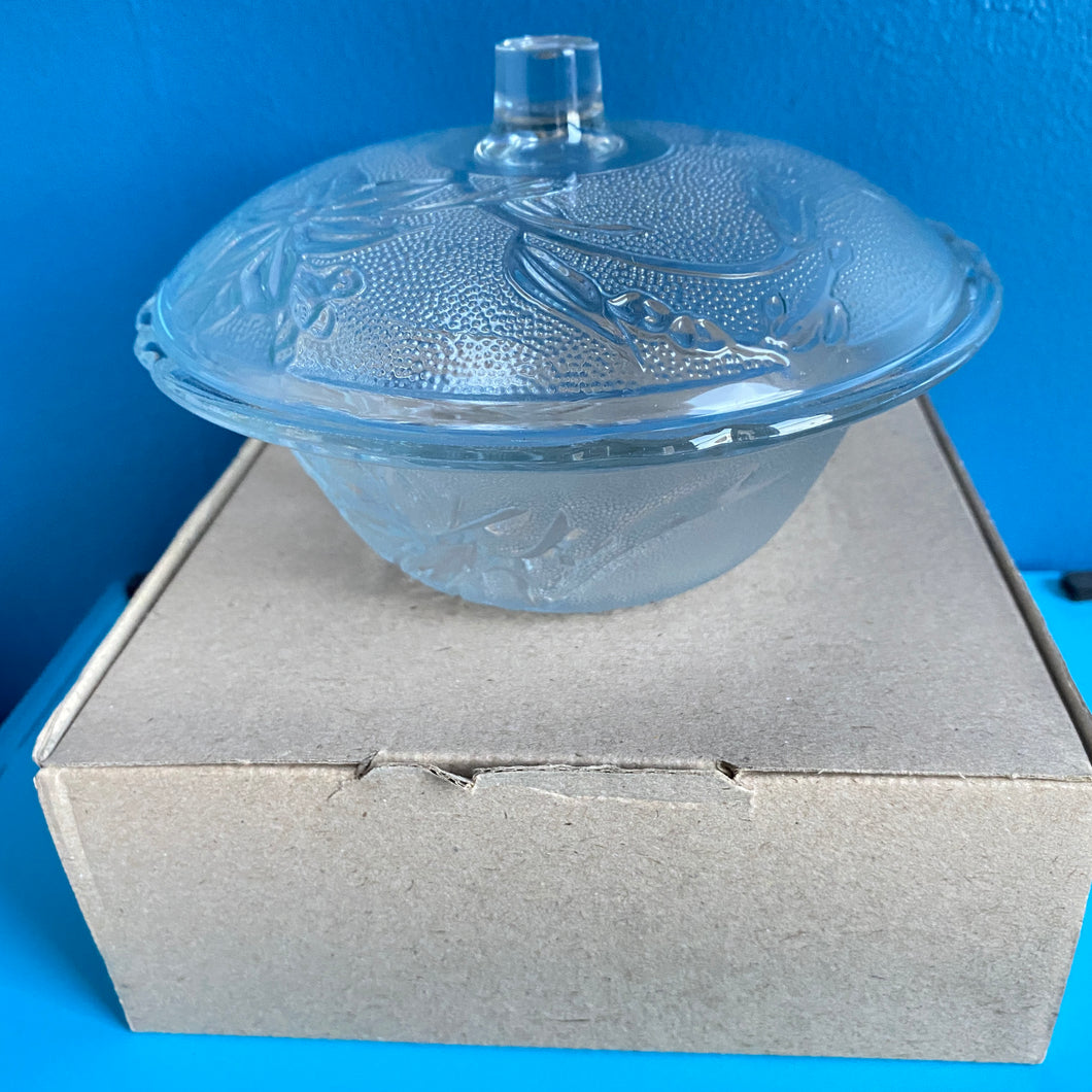 New Glass bowl with Lid