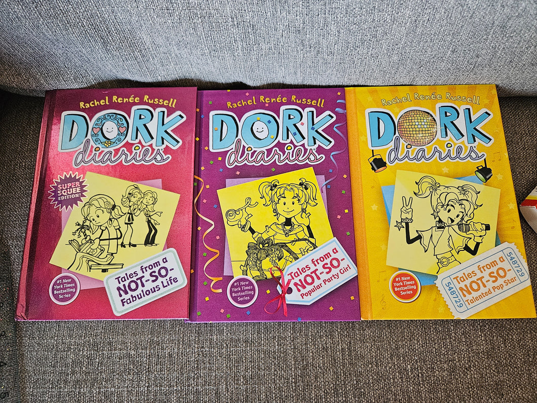 3pc Dork diary graphic novel set