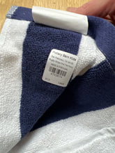 Load image into Gallery viewer, Pottery barn kids navy rugby stripe hand towels -2  One Size
