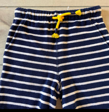 Load image into Gallery viewer, NWOT Mini Boden Navy Terry Striped Shorts 7
