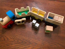 Load image into Gallery viewer, Melissa and Doug Wooden Train set
