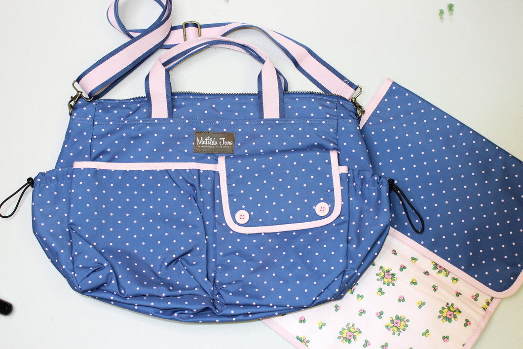 Matilda Jane Clothing The Essentials Diaper Bag and tote with changing pad in excellent condition One Size