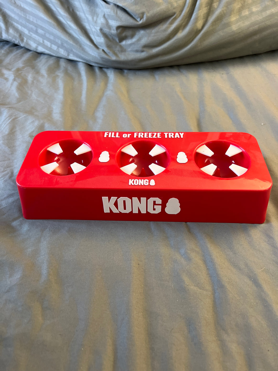 Kong fill and freeze tray