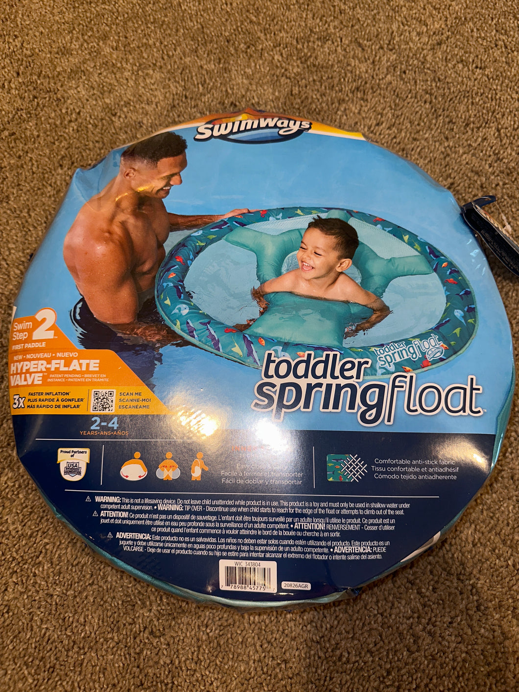 NEW! Swimways toddler spring float for pool  One Size
