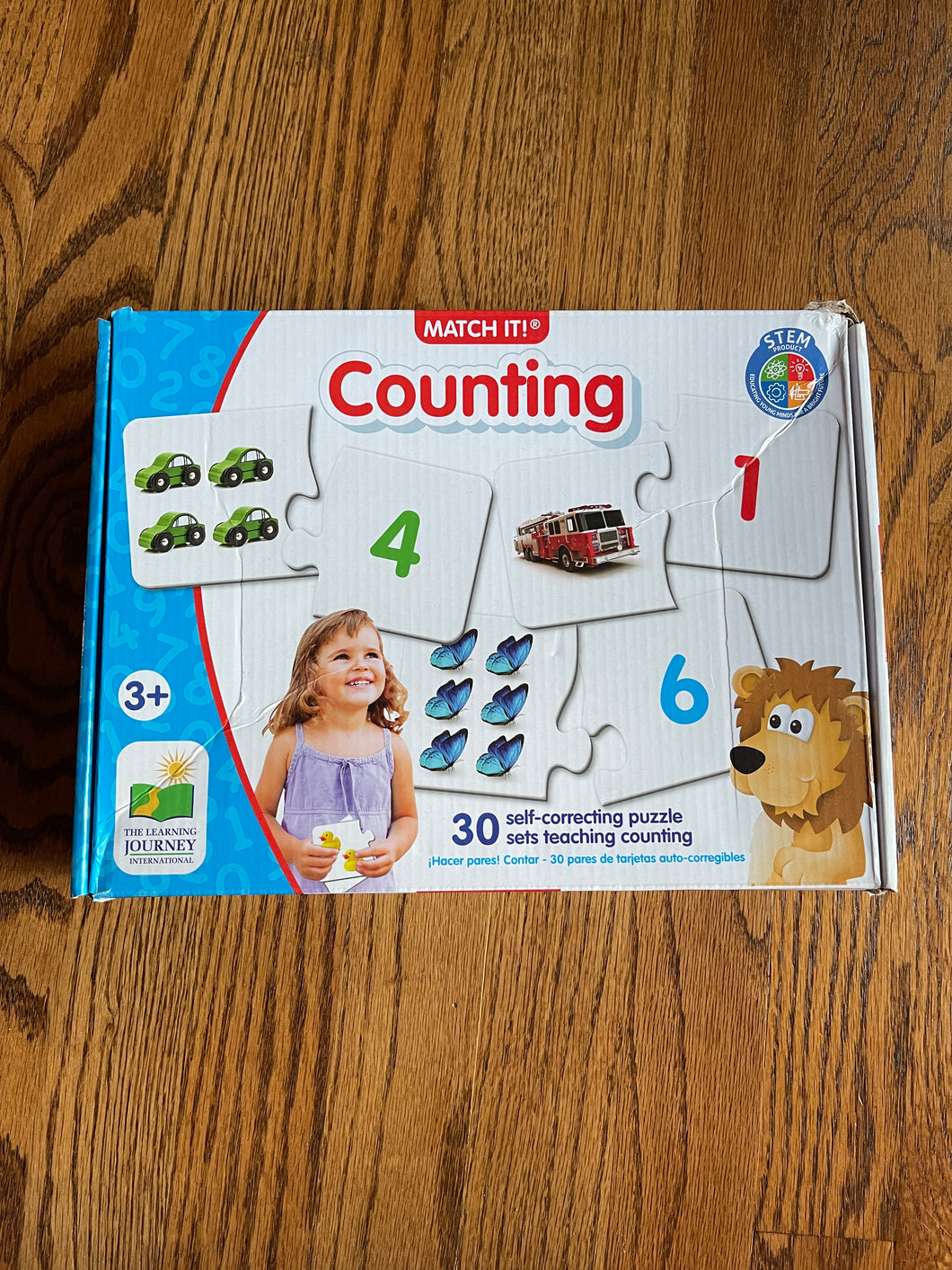 Match It! Counting self-correcting puzzle  One Size