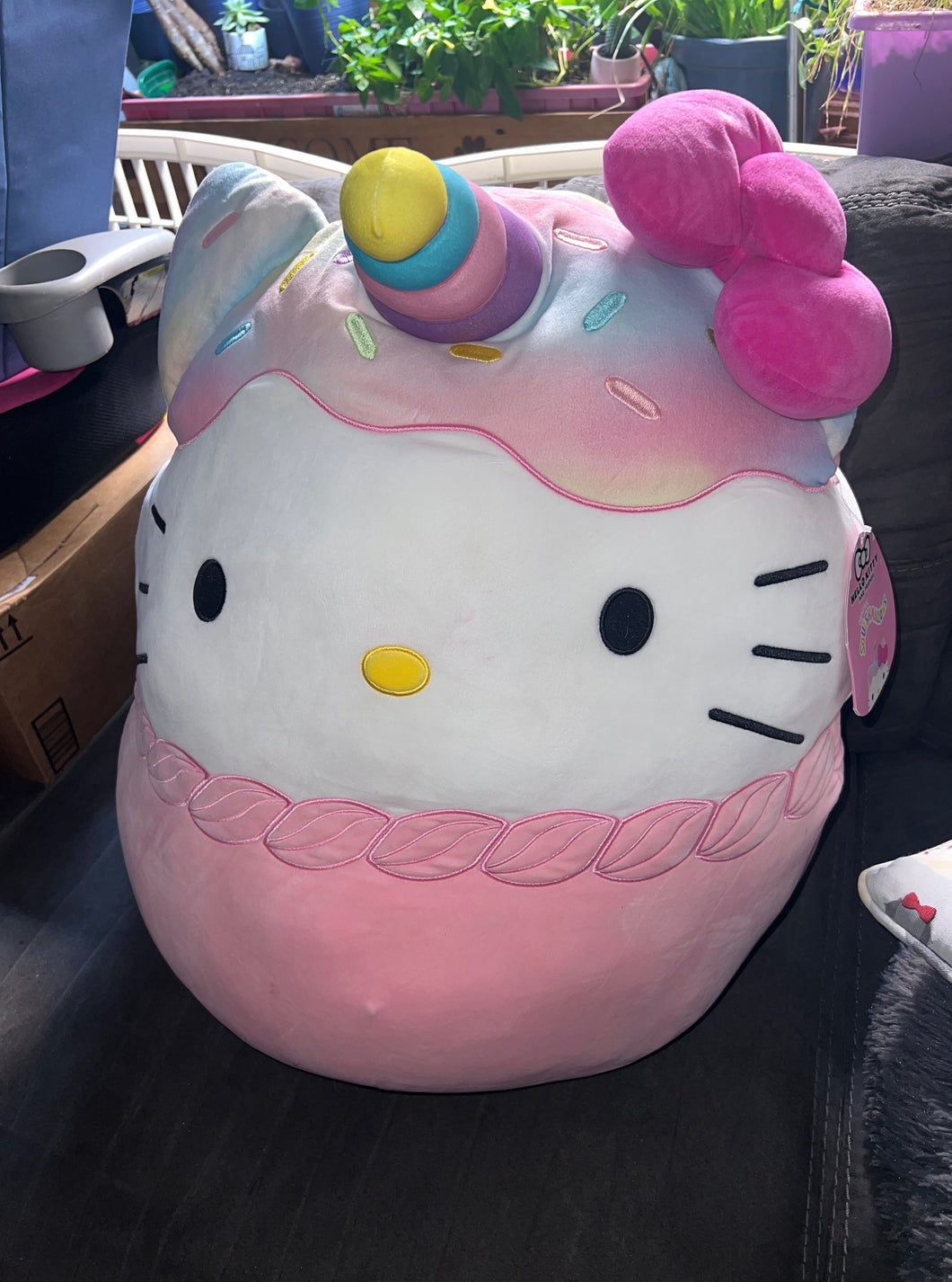 Giant squishmallow hello kitty