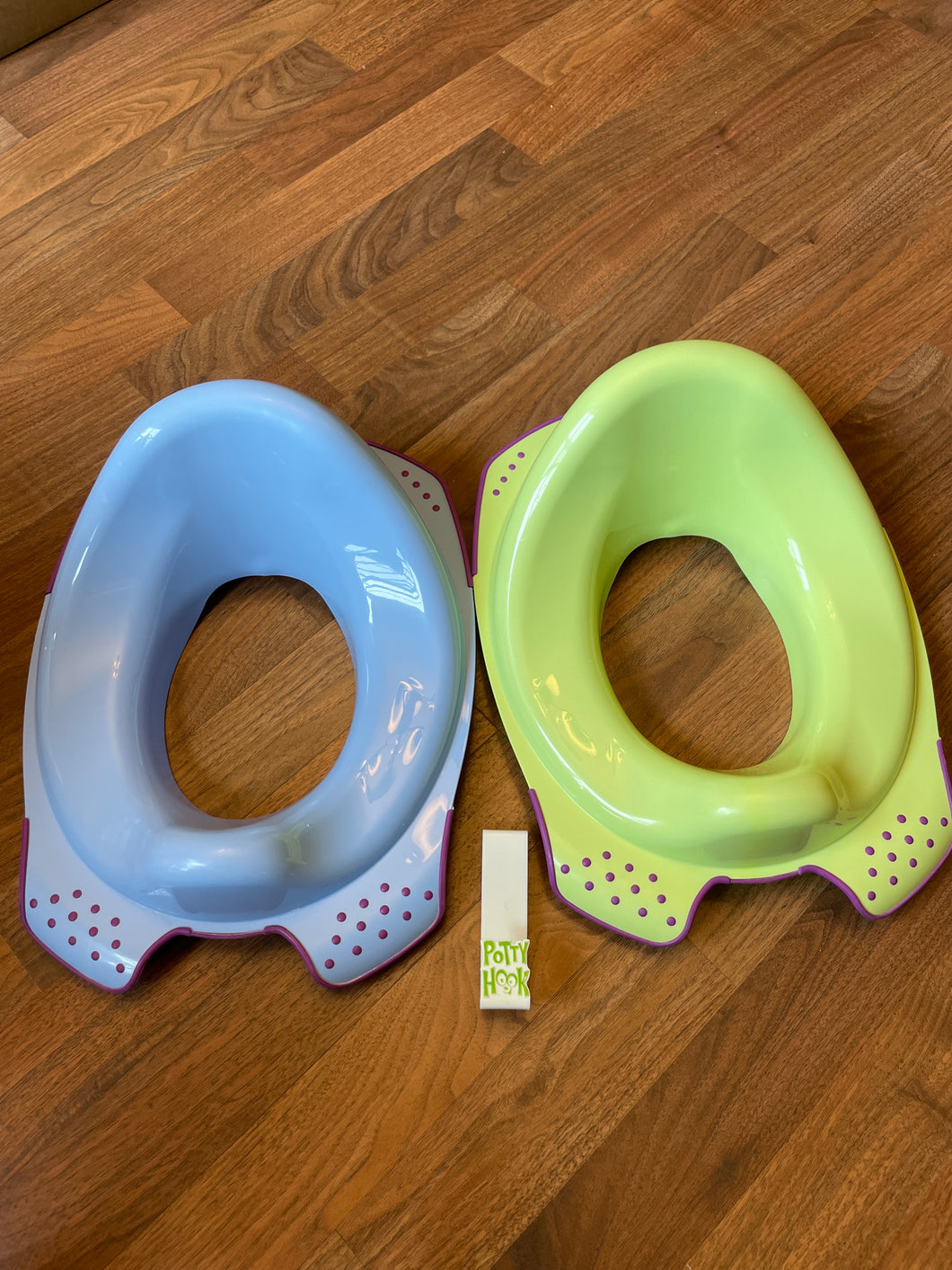 Over the toilet potty seats with hook