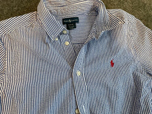 Load image into Gallery viewer, Ralph Lauren Striped Seersucker Button Down Shirt XL (18-20) XL

