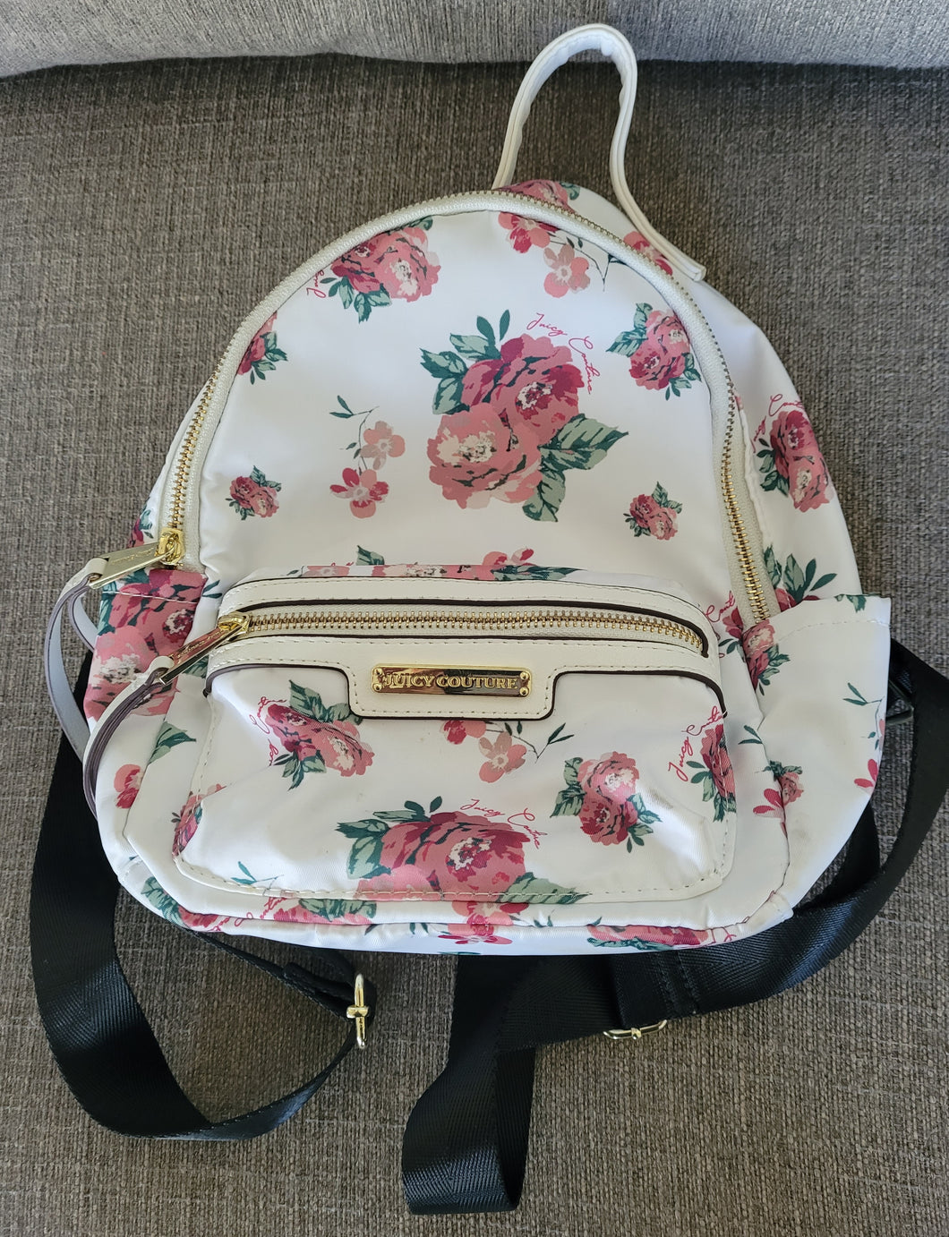 Juicy couture floral purse/backpack