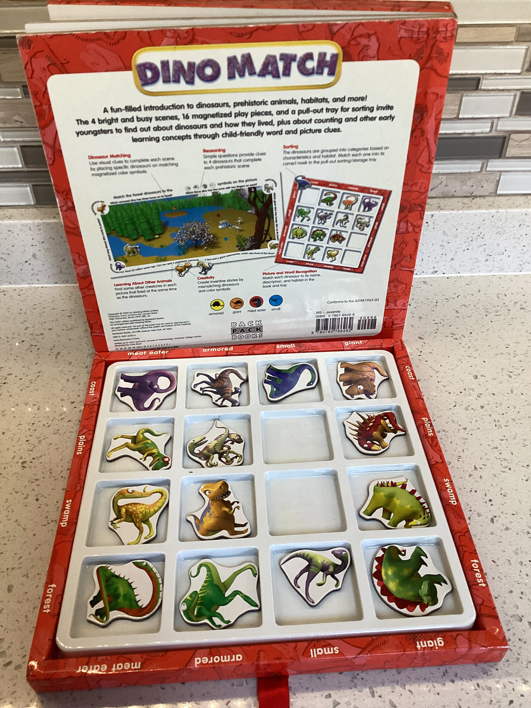 Magnetic Dino Match Book