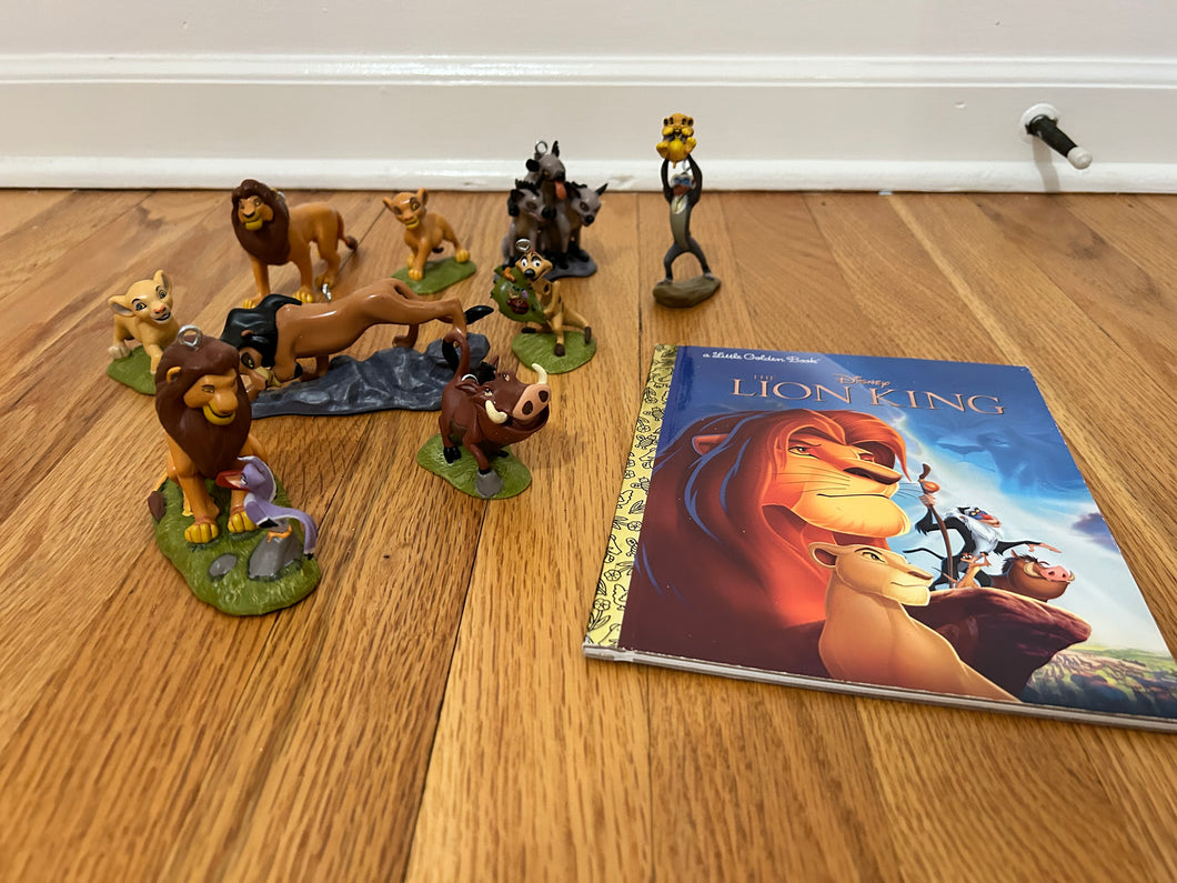 Nine Lion King Ornaments and Children's Book DISNEY LION KING
