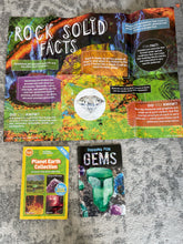 Load image into Gallery viewer, early reader nonfiction- Gems, poster and Planet Earth 4books in 1
